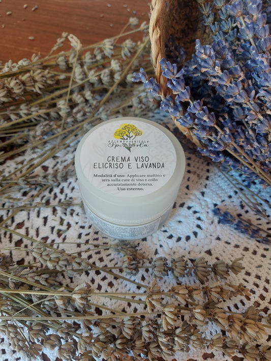 Crema viso elicriso e lavanda